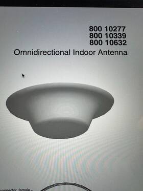 Kathrein 800-10632 Ceiling Mount Uhf Omnidirectional Antenna 450-470 Mhz New
