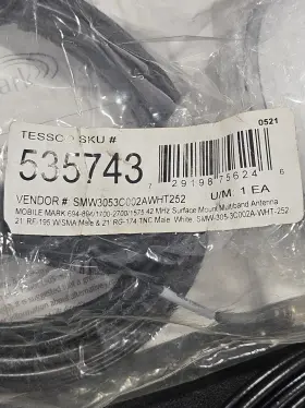 Ltm501-3c3c3j3j2c-wht-240 Mobile Mark Lte/wifi/gps Antenna - White 20ft