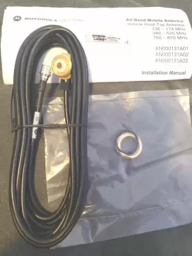 An000131a02 Motorola Apx8500 Nmo Antenna Mount Kit 3/4 17ft With Qma Rf Connector Genuine