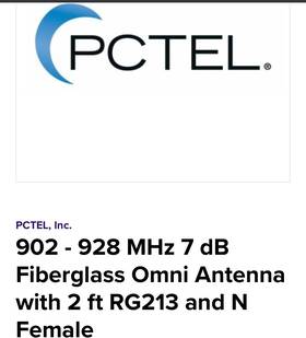 Pctel Mgb9157nf Fiberglass Omni Antenna
