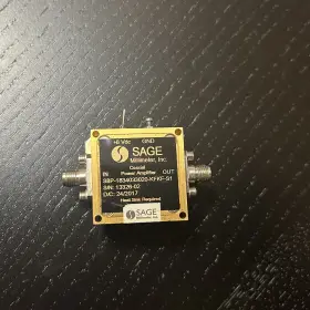 Sbp-184033020-kfkf-s1 Sage Millimeter Coaxial Power Amplifier 8vdc Gnd