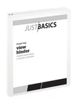 Just Basics Round-ring View Binder 1" Rings White New. Price: $20.45.