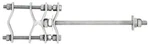 Commscope / Amphenol - DB365W 14 Wood Pole Clamp Set For 1.25 To 2.75 Pipe New. Price: $257.40.
