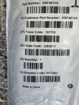 Oem Motorola HAF4013 7/800MHZ Nmo Antenna Kit For APX6500 APX4500 APX1500 Xpr New. Price: $49.95.