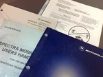 Assorted Motorola Spectrum Series Manuals, Vintage Guides Great Condition Good. Price: $12.00.