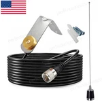Us Nmo 3/8" To 3/4" Hole Antenna Mount W/ L-bracket & 13' RG-58 Coax Cable PL259 New. Price: $17.99.