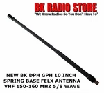 New Bk Radio 10" Flex Antenna 136 - 174 Mhz Vhf Bendix LAA0818 Dphx Wildland. Price: $38.00.