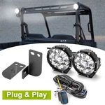 Rear Roof 5" Round Pods Mounts Wire For Polaris Ranger Sp 570/1000 Pulse Busbar New. Price: $114.99.